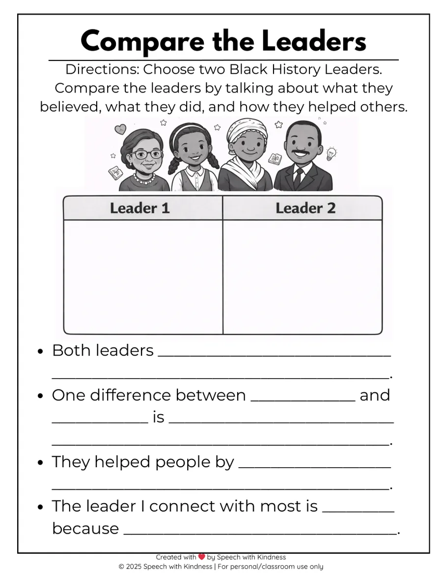Black-and-white overview of the related MLK and Black History pages.
