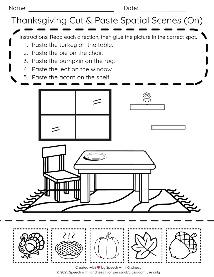 Black-and-white cut-and-paste scene, place five pictures above furniture.