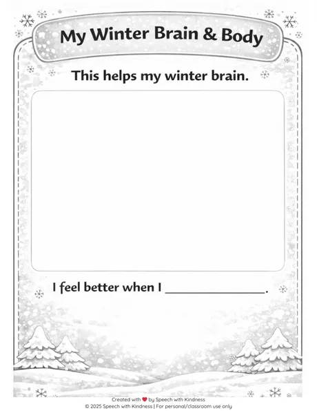 Black-and-white check-in page, what helps my winter brain with a writing line.