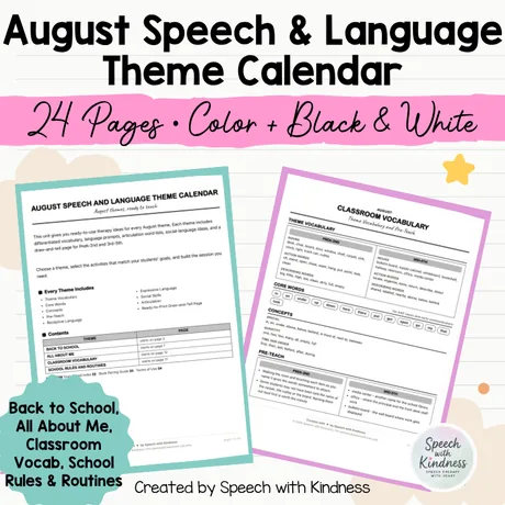 Twenty-four pages in colour and black and white, themed all about me and classroom routines.