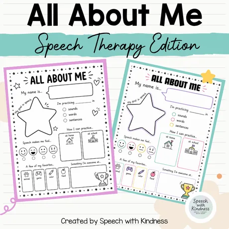 Two versions shown, with prompts for name, practice areas and a favourite word.