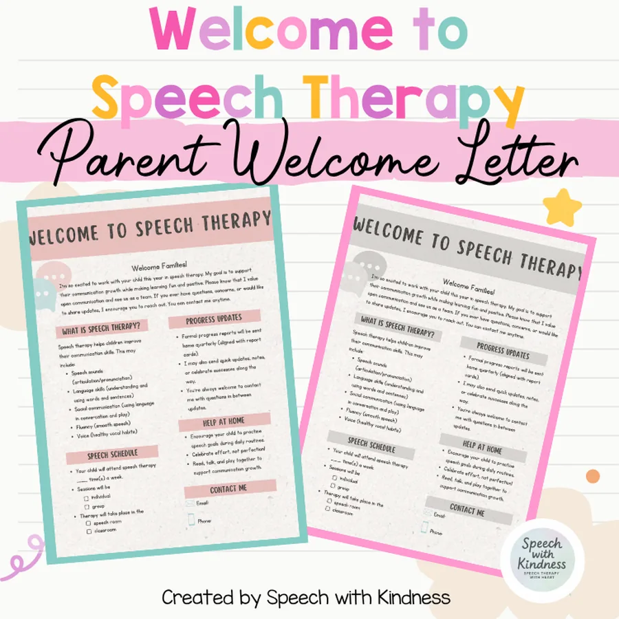 Two versions shown, covering areas of focus and how to support at home.