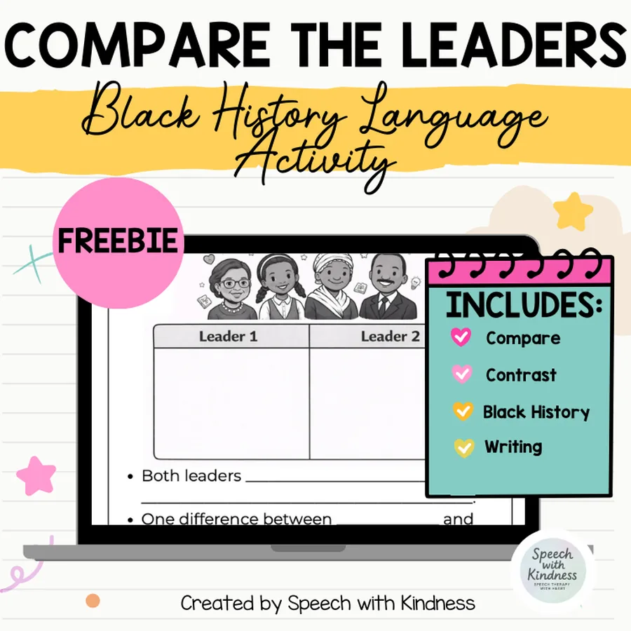 Includes compare, contrast, Black History and writing tasks.