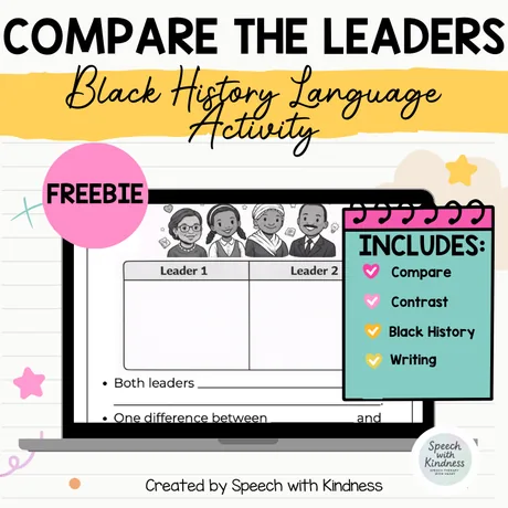 Includes compare, contrast, Black History and writing tasks.
