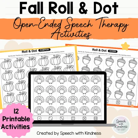 Badged 12 printable activities across pumpkin and scarecrow grids.
