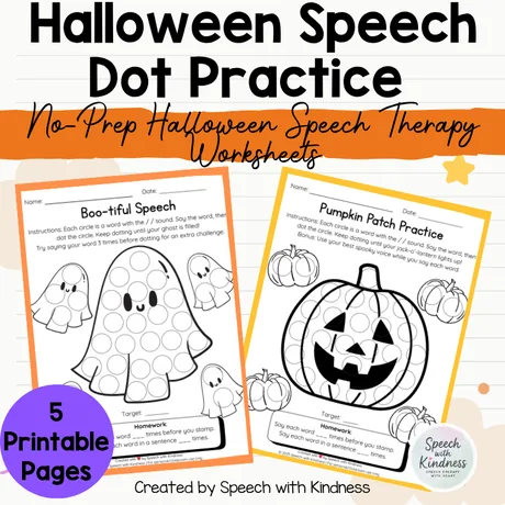 Badged five printable pages, including a haunted house dot page.