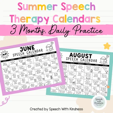 Three monthly calendars for daily summer practice.