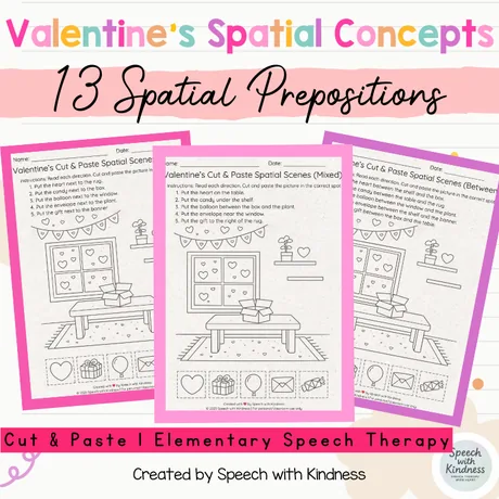 Thirteen prepositions, marked for elementary.